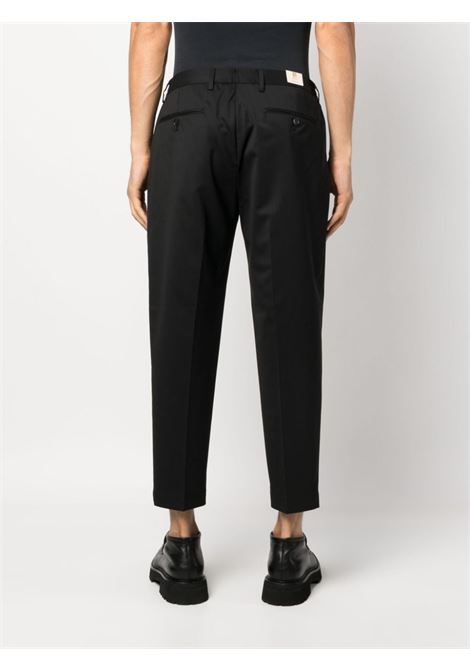 Black pressed-crease cropped trousers - men BRIGLIA 1949 | PORTOBELLOS42310000010
