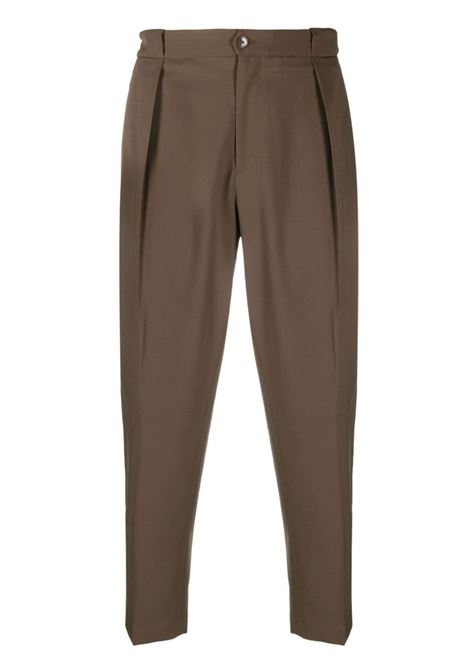 Pantaloni sartoriali con pieghe in marrone - uomo BRIGLIA 1949 | PORTOBELLOS42310000136