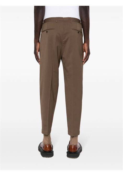 Brown box-pleat tailored trousers - men BRIGLIA 1949 | PORTOBELLOS42310000136