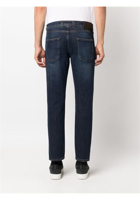 Jeans slim con applicazione in blu - uomo BRIGLIA 1949 | RIBOTC42301667900011