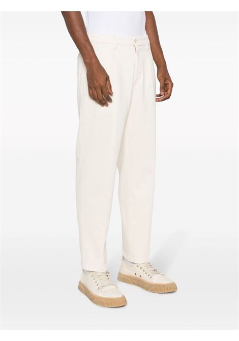 White mid-rise straight-leg trousers - men BRIGLIA 1949 | TOKYOD42319600103