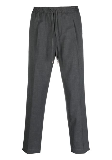 Grey tapered drawstring trousers - men BRIGLIA 1949 | WIMBLEDONS42310000070