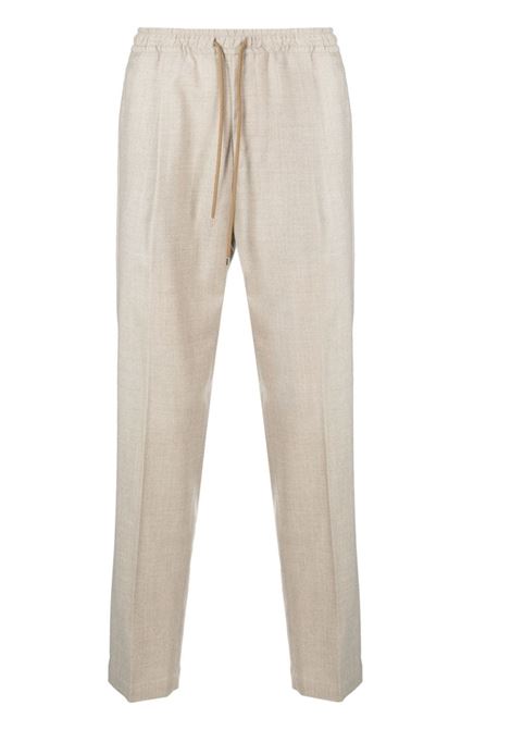 Beige pleated tapered trousers - men BRIGLIA 1949 | WIMBLEDONS42312000023