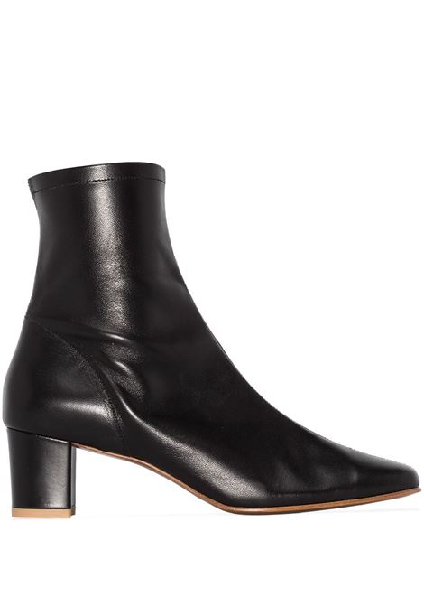Black Este 25mm square toe ankle boots - women BY FAR | 1660305SBLKLBL
