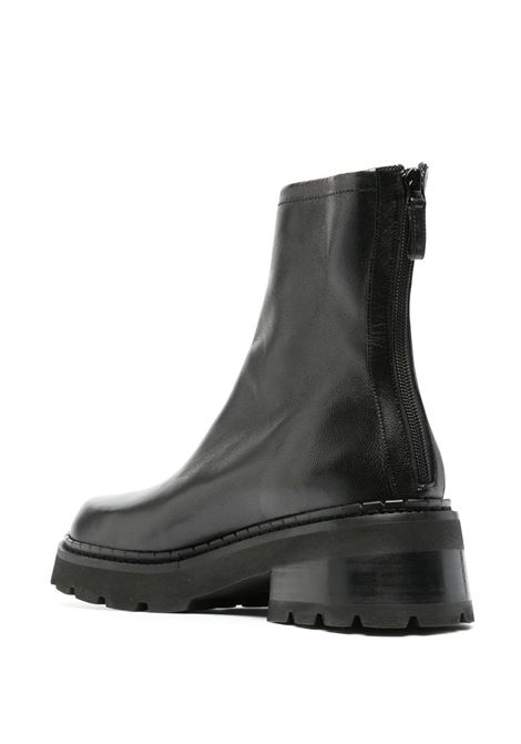 Black Alister 50mm lug-sole boots - women BY FAR | 22PFALIQBLNAPBL