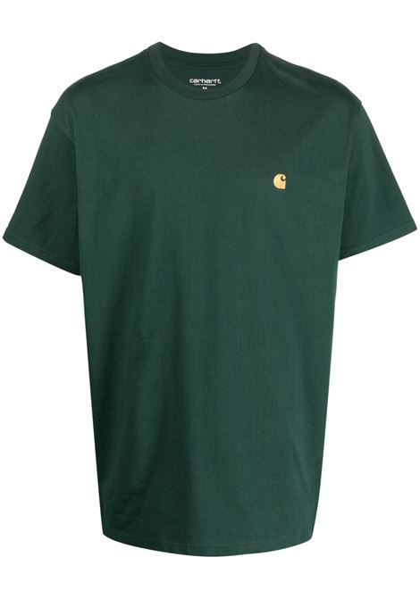Green embroidered-logo T-shirt - men CARHARTT WIP | I0263911NVXX
