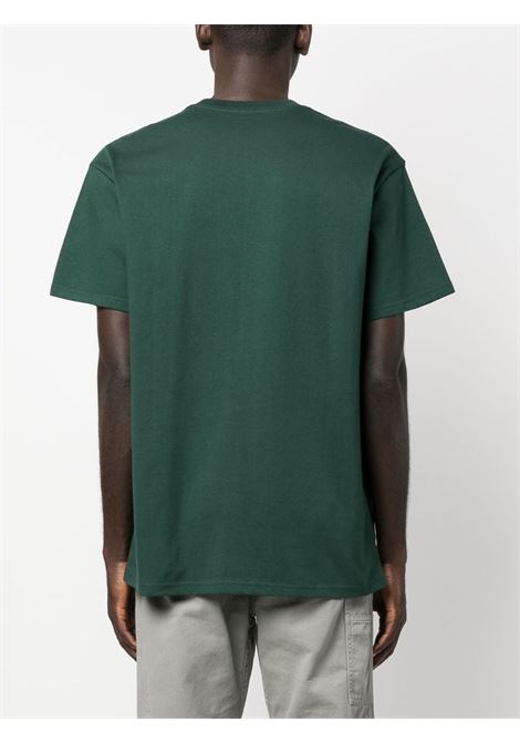 Green embroidered-logo T-shirt - men CARHARTT WIP | I0263911NVXX