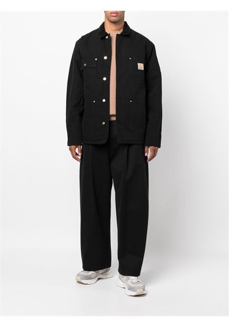 Black logo-patch shirt jacket - men CARHARTT WIP | I02735700E3K