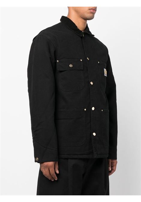 Black logo-patch shirt jacket - men CARHARTT WIP | I02735700E3K