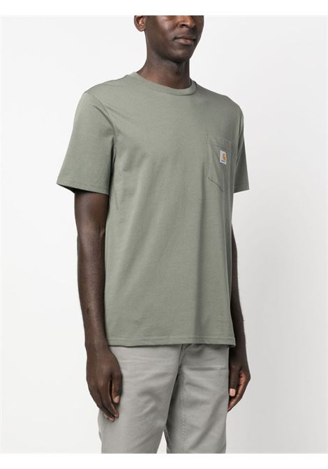 Green logo-patch T-shirt - men CARHARTT WIP | I0304341NDXX