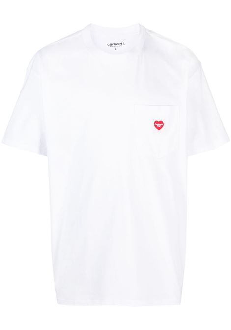 White logo-patch T-shirt - unisex CARHARTT WIP | I03212802XX