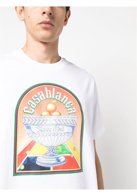 White Terrain D'Orange T-shirt - men CASABLANCA | MF23JTS00110WHT