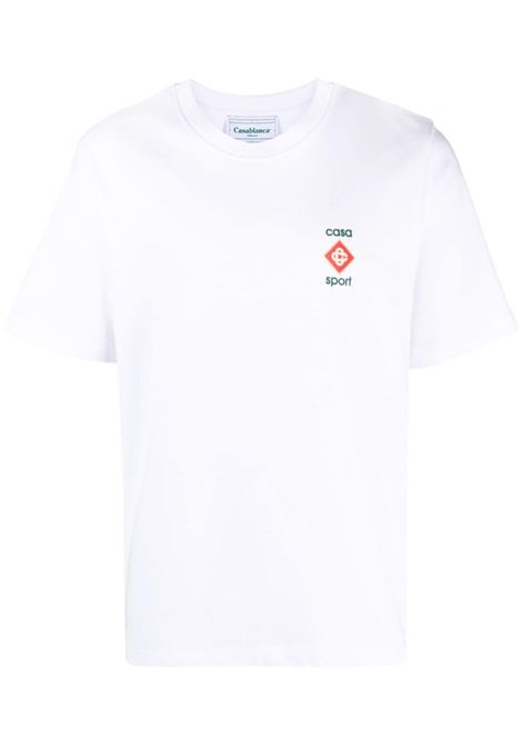 White casa sport t-shirt - men CASABLANCA | MF23JTS00120WHT