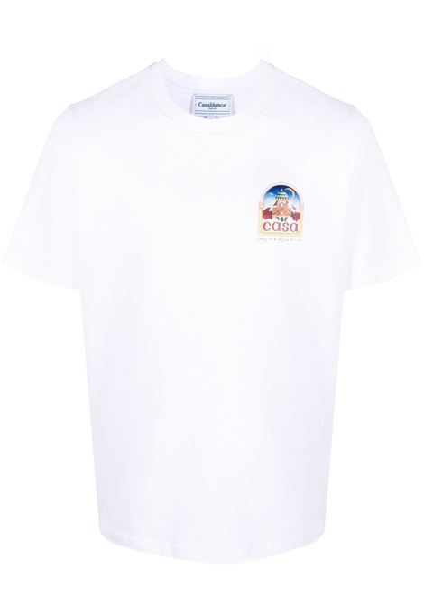 White Vue De L'Arche T-shirt - unisex CASABLANCA | UMF23JTS00109WHT