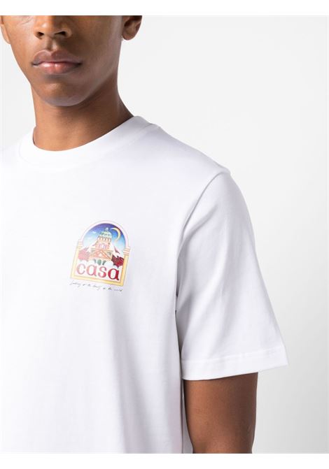 T-shirt Vue De L'Arche in bianco - unisex CASABLANCA | UMF23JTS00109WHT
