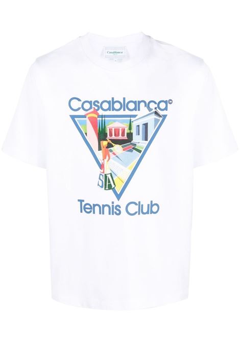 White La Joueuse T-shirt - unisex CASABLANCA | UMF23JTS00122WHT