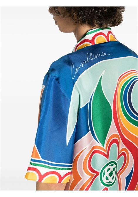 Multicolored Le Pouvoir Des Fleurs shirt - unisex CASABLANCA | UMF23SH00307MLT