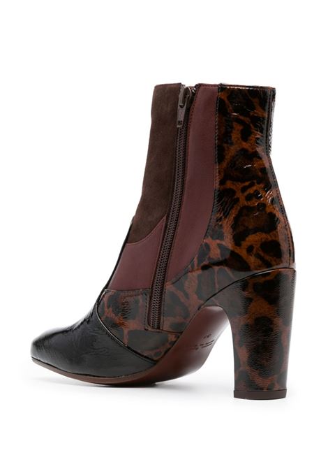 Brown 90mm leopard-print boots - women CHIE MIHARA | ETUSABRWN