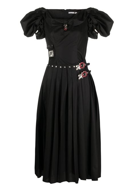Black icebreaker klit dress - women  CHOPOVA LOWENA | 1304BLK