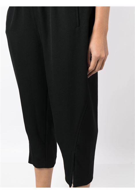 Black elasticated-waistband trousers - women COMME DES GARCONS COMME DES GARCONS | RLP0031