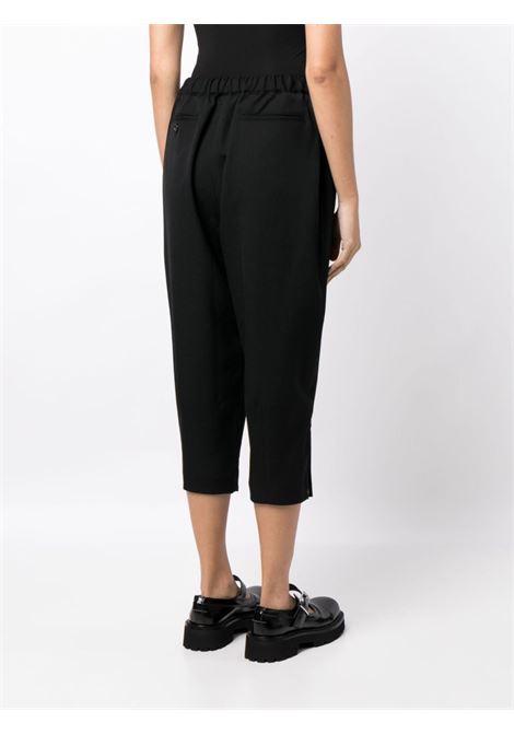 Black elasticated-waistband trousers - women COMME DES GARCONS COMME DES GARCONS | RLP0031