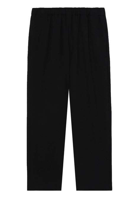 Black cropped slim-cut trousers - women COMME DES GARCONS COMME DES GARCONS | RLP0081