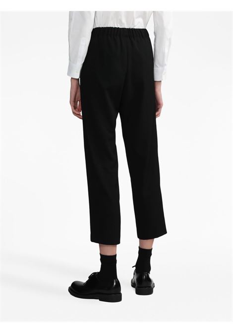 Black cropped slim-cut trousers - women COMME DES GARCONS COMME DES GARCONS | RLP0081