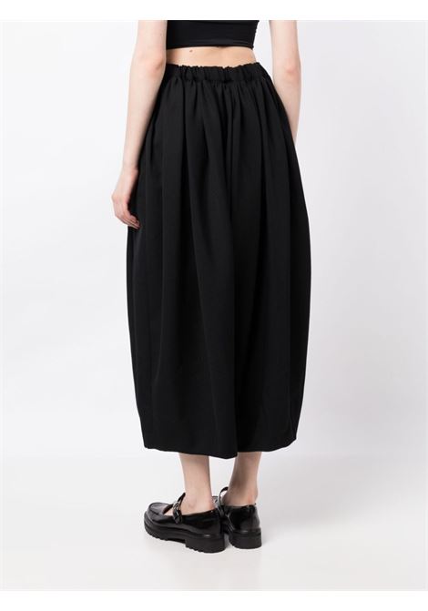 Black drop-crotch cropped  trousers - women COMME DES GARCONS COMME DES GARCONS | RLP0101