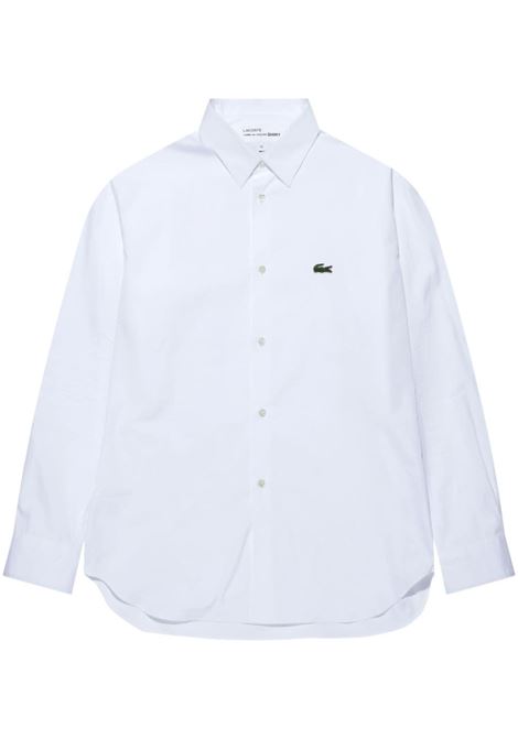 Camicia con logo lacoste in bianco - uomo COMME DES GARCONS SHIRT | FLB0011
