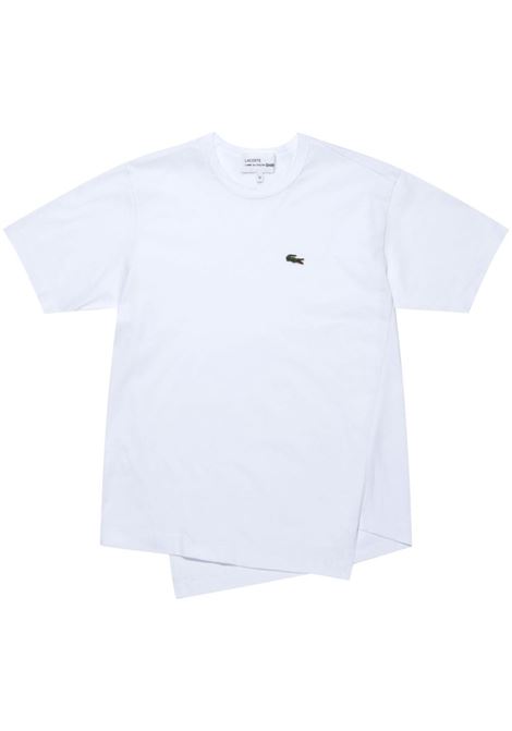 White asymmetric-hem T-shirt - unisex COMME DES GARCONS SHIRT | FLT0143