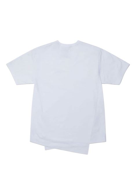 T-shirt asimmetrica in bianco - unisex COMME DES GARCONS SHIRT | FLT0143