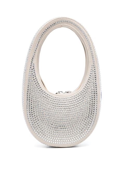 Beige Swipe rhinestone-embellished hand bag - women COPERNI | COPBA01BIS455BG