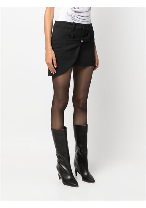 Black asymmetric mini skirt - women COPERNI | COPJ39111BLK