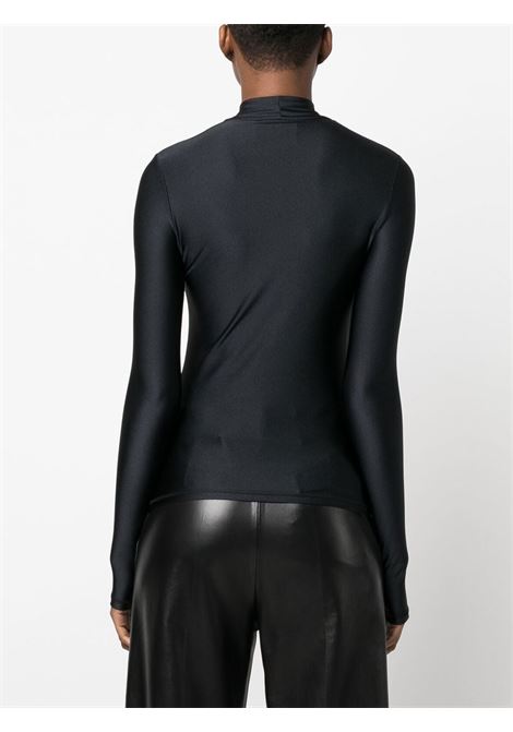 Black long-sleeved logo-detail top - women  COPERNI | COPJS20545BLK