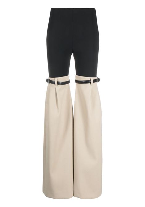 Pantaloni bicolore in beige e nero - donna COPERNI | COPP24102BLKBG