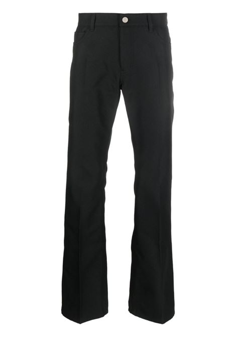 Black retro twill bootcut trousers - men - COURRÈGES -  divincenzoboutique.com