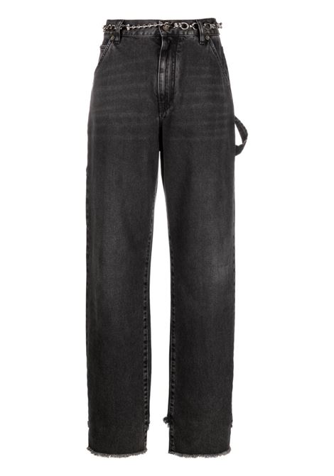 Jeans Carpenter con taglio a vivo in nero - donna