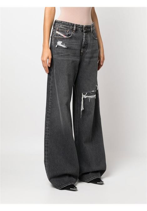 Jeans a gamba ampia in nero - donna DIESEL | A06925007F602