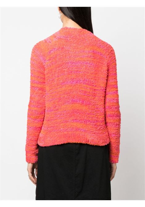 Pink and orange logo-plaque towelling-finish jumper - women DIESEL | A111610BMAG3CX