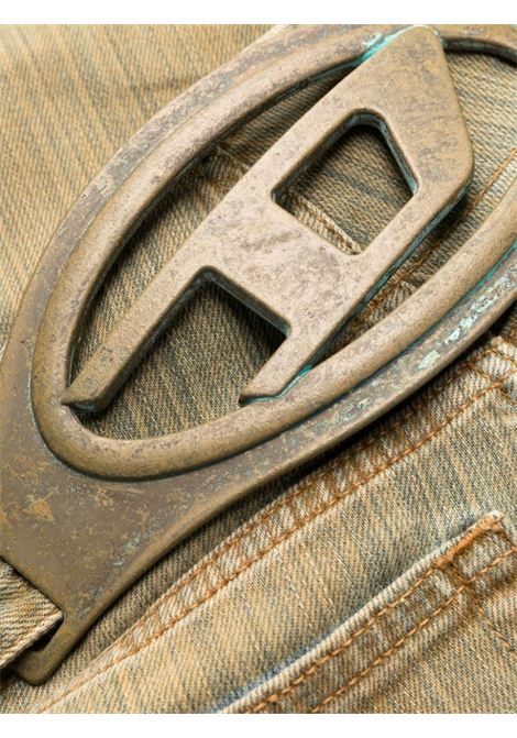 Light brown logo-plaque flared jeans - women DIESEL | A116310NLAU01
