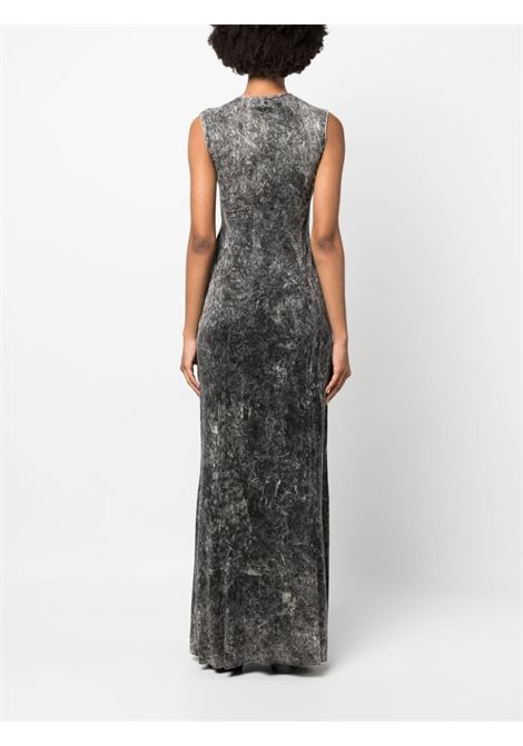 Grey ripped distressed-effect maxi dress - women DIESEL | A116820CNAY900A