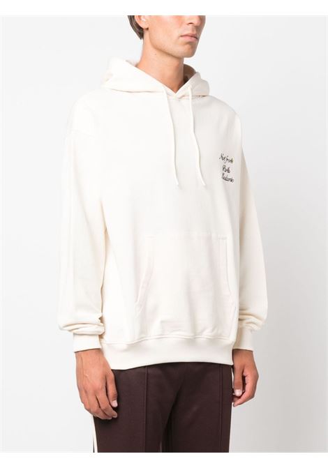 White logo-embroidered sweatshirt - men DRÔLE DE MONSIEUR | CHO141CO001CM
