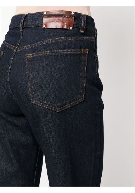 Blue straight-leg piscos jeans - women  DRIES VAN NOTEN | 2320109307436507
