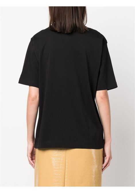 Black short-sleeve T-shirt - women DRIES VAN NOTEN | 2320111677600900