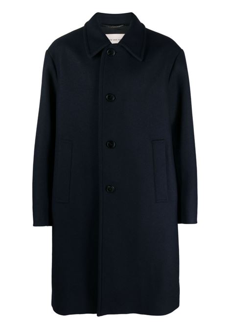 Blue single-breasted tailored coat - men  DRIES VAN NOTEN | 2320202067228509