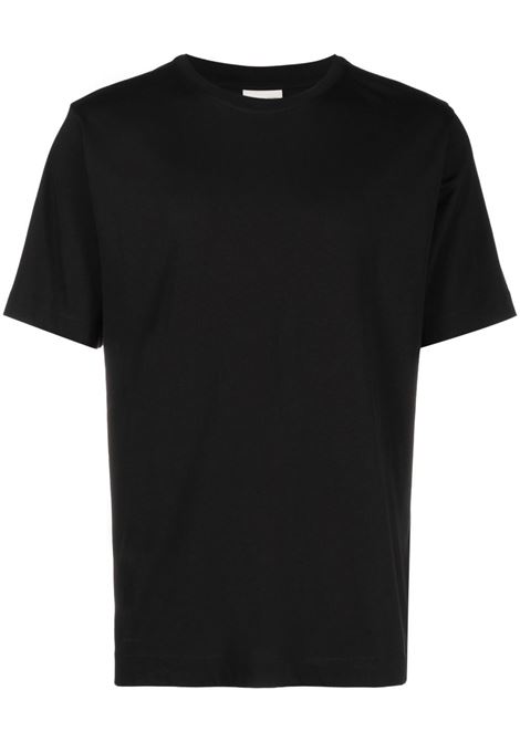 Black crew-neck T-shirt - men DRIES VAN NOTEN | 2320211007600900