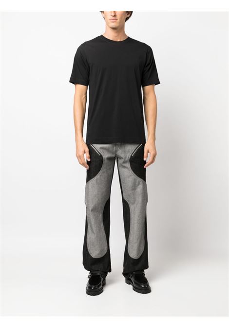 T-shirt girocollo in nero - uomo DRIES VAN NOTEN | 2320211007600900