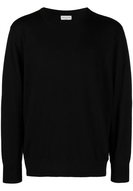Black crew-neck sweatshirt - men DRIES VAN NOTEN | 2320212317701900