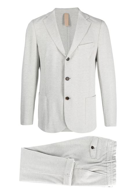 Grey single-breasted elasticated-waist suit - men ELEVENTY | H70ABUH0113