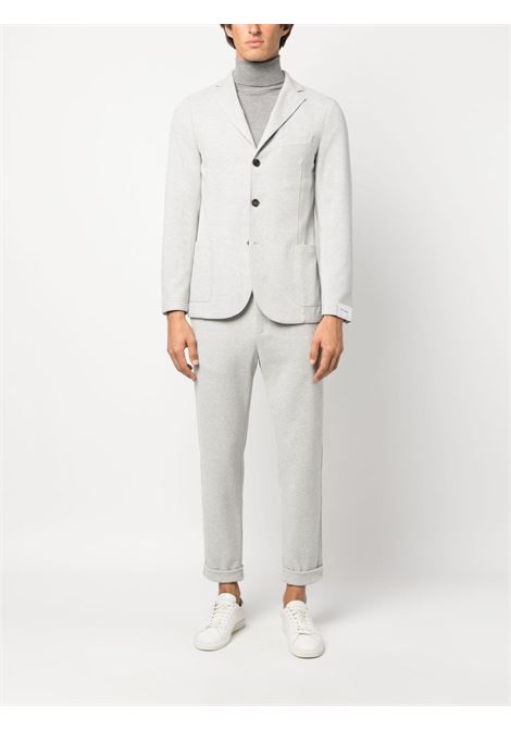 Grey single-breasted elasticated-waist suit - men ELEVENTY | H70ABUH0113